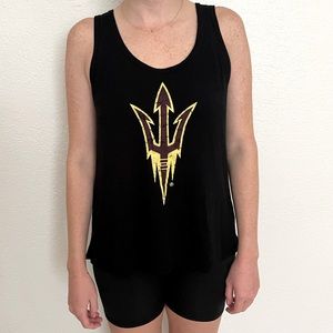 ASU Pitchfork Black Tank Top Fear the Fork Sun Devils Arizona State University